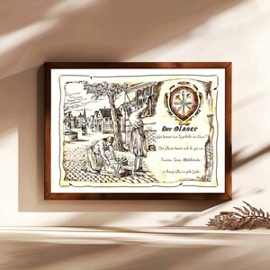 Vetraio, regalo, dipinto a mano, personalizzabile, quadro professionale con poesia, regalo personale, regalo di compleanno, regalo di Natale