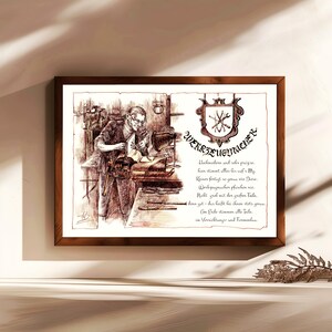 Attrezzista, regalo, dipinto a mano, personalizzabile, quadro con poesia, regalo personale, regalo di compleanno, regalo di Natale