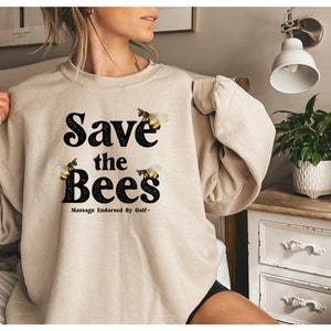 Save The Bees Alternative Sweater/Hoodie,Plant These Save the Bees Sweat,Beekeeper Gift,Wildflower Hoodie,Bee Lover Sweat,Nature Lover Sweat