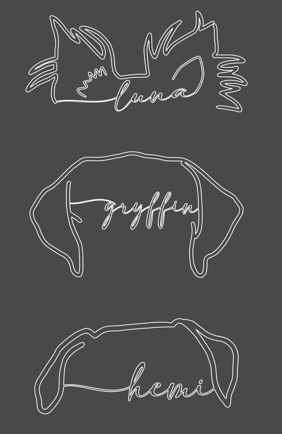 Dog Decals Customizable Dog Ear Stickers Car Decals Dog Etsy