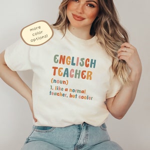 Camiseta de profesor de inglés, divertida camiseta de profesor de inglés, regalo de profesor de inglés, divertida camiseta de inglés, divertida camiseta de profesor, camiseta de regreso a clases, regalo