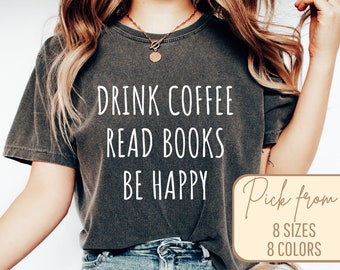 Book T-shirt for bookworms, minimalist gift for book lovers, bookworm ladies, teacher's birthday