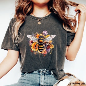 Bee Shirt, Beekeeper Shirt, Bee T-Shirt Nature Shirt Summer Shirt Gift For Her Cute Bee Shirt Bee wildflower shirt mom shirt annimal shirt