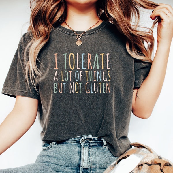 lustiges Glutenintolleranz Shirt, Funny Gluten Free Shirt, Gluten Tshirt, Coeliac T-Shirt, Gluten Free Diet Shirt, Food Intolerance Tee