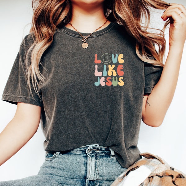 Sweat-shirt de Jésus, chemise chrétienne, chemise de foi mignonne, cadeau religieux pour les femmes, t-shirt de Dieu, t-shirt de foi à la mode, cadeau pour