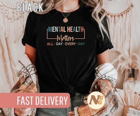 Mental Health T-Shirt, Positives Design, Achtsamkeits T-Shirt, Geschenk für Selbstfürsorge, Motivations Shirt, Inspirierende Kleidung