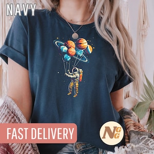 Astronaut T-Shirt, Space Design, Planet Lover Tee, Sci-Fi Shirt, Funny Universe Shirt, Retro Space Tee, Cosmic Gift for Space Fans