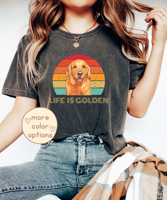 Funny Goldern Retriever Shirt, Golden Retriever Mom Shirt, Retriever Puppy Tee, Animal Lover Outfit, Dog Breed Tshirt, Summer Lover Dog