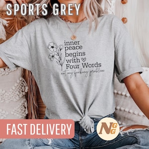 Mental Health T-Shirt, Self-Care Shirt, Mindfulness Tee, Inspirational Clothing, Positive Message Shirt, Self-Love Gift,Motivational Apparel