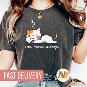 Cat T-Shirt Divertente Carino Gatto Amante Degli Animali - Foto 9