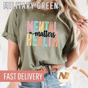 Mental Health Matters T-Shirt, Self-Care Shirt, Inspirational Design Tee, Mindfulness Apparel, Positive Thinking Shirt, Wellness Gift Idea