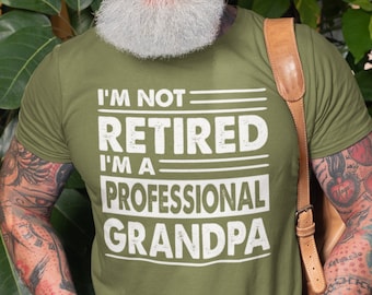 Grappig Grandpa Retirement-T-shirt: professioneel opa-T-shirt