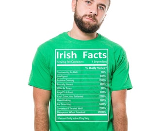 Funny Irish Facts St Patrick's Day Tee Shirt
