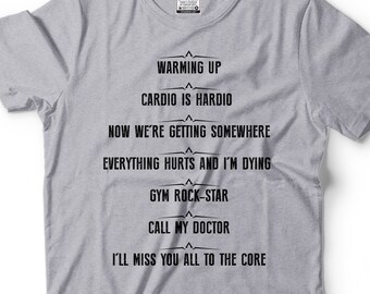 Funny Gym T-Shirt: Cardio is Hardio, Workout Motivation