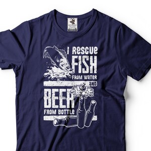 Mens Fishing Shirt Funny Drinking Fishing Tee Drinking Beer Shirt Fathers Day Shirt Gift For Men Humorous Gifts Fisherman Birthday Gift Tee