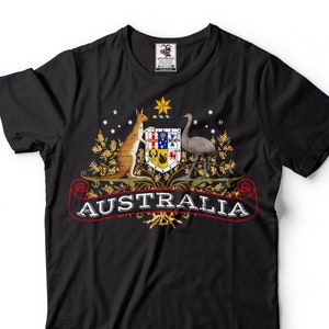 Mens Australia T-shirt Australia National Flag Logo Country Shirts Australian Patriotic Shirt Australia Shirts Australian Gifts