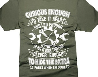 Funny Mechanic Gift Shirt: Humorous Father's Day Handyman Tee