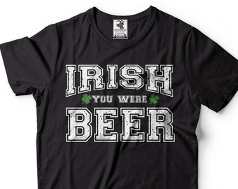 Funny Irish Beer T-Shirt: St Patricks Day Shamrock Tee
