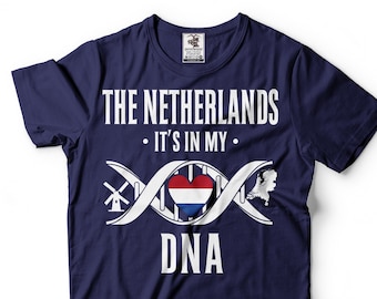 Netherlands DNA Flag T-Shirt: Dutch Pride Gift