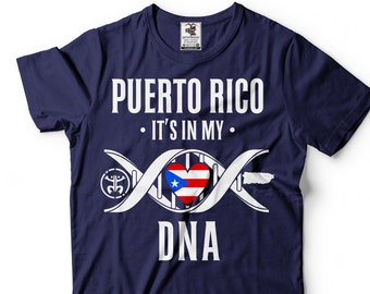 Puerto Rico DNA Flag Shirt: Patriotic Pride Gift