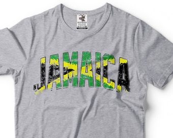 T-shirt met Jamaicaanse vlag: T-shirt met patriottisch Jamaicaans cadeau