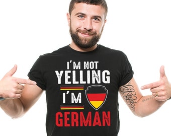 Witziges Deutsches T-Shirt: Ich schreie nicht Deutschland Shirt
