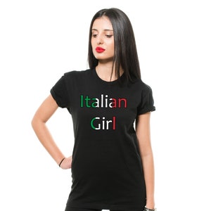 Women's Italy Shirt Italian Girl T-Shirt Italy Flag Colors Shirt Italian Mom Shirt Italian Patriotic Shirt Italian Shirt For Her Sister Mom