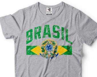 Camiseta con la bandera de Brasil: Camiseta patriótica de Brasil - Unisex
