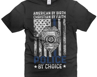 Vaterländische Polizei T-Shirt: Amerikanisches christliches Glaube-T-Shirt