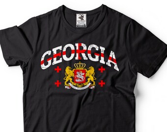 T-shirt drapeau géorgien : T-shirt de la fierté nationale de Sakartvelo