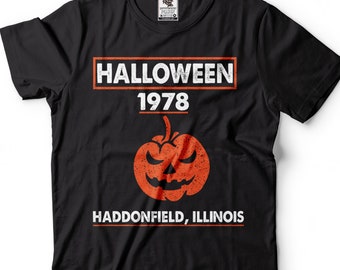 Halloween 1978 Movie T-Shirt: Haddonfield Horror Pumpkin Tee