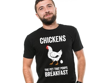Funny Chicken Poop Breakfast T-Shirt: Farmer Gift
