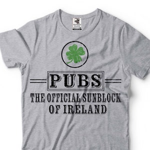 Men&#39;s Funny Pubs Official sunblock of ireland Tee shirt saint Patrick&#39;s day tee Irish Patriotic Shirts Pub Drinking Shirts Irish Dad Gifts