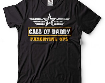 Men&#39;s Funny Dad T-Shirt Father&#39;s Day Dad Shirt Call Of Daddy Tee Daddy Shirts Gaming Shirt for Dad Men Birthday Gifts Husband Gift Tee
