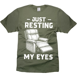 Mens Resting my eyes t-shirt nap shirts sleeping funny tee birthday gift fathers day dad gift shirt tired dad grandpa shirts gift for him