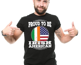 Irish American Flag T-Shirt: Patriotic Ireland USA Pride