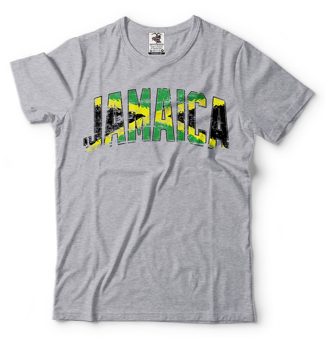 T-shirt Homme Jamaïca Black - 100% Coton - Imprimé De Qualité - Coupe Classique