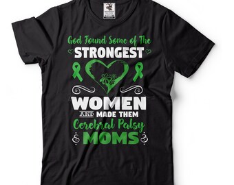 Camiseta de mamá con parálisis cerebral: Camiseta de concienciación sobre las mujeres más fuertes