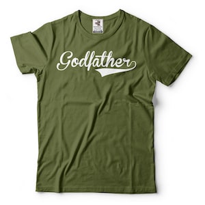 Mens Godfather T-shirt Godfather Gift Godfather Birthday Tee God Father Tee Shirt GodFather Christmas Gift Tee Shirt For Godfather