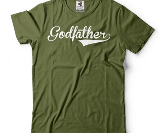 Heren Godfather T-shirt Godfather cadeau Godfather verjaardagsshirt Godfather T-shirt Peetvader kerstcadeau T-shirt voor peetvader