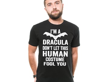 Camiseta divertida de Halloween de Drácula: camiseta divertida para fiesta de disfraces