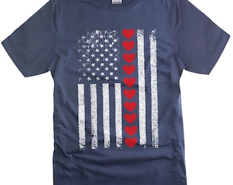 アメリカ国旗Tシャツ：愛国心あふれるアメリカの誇り - 独立記念日ギフト