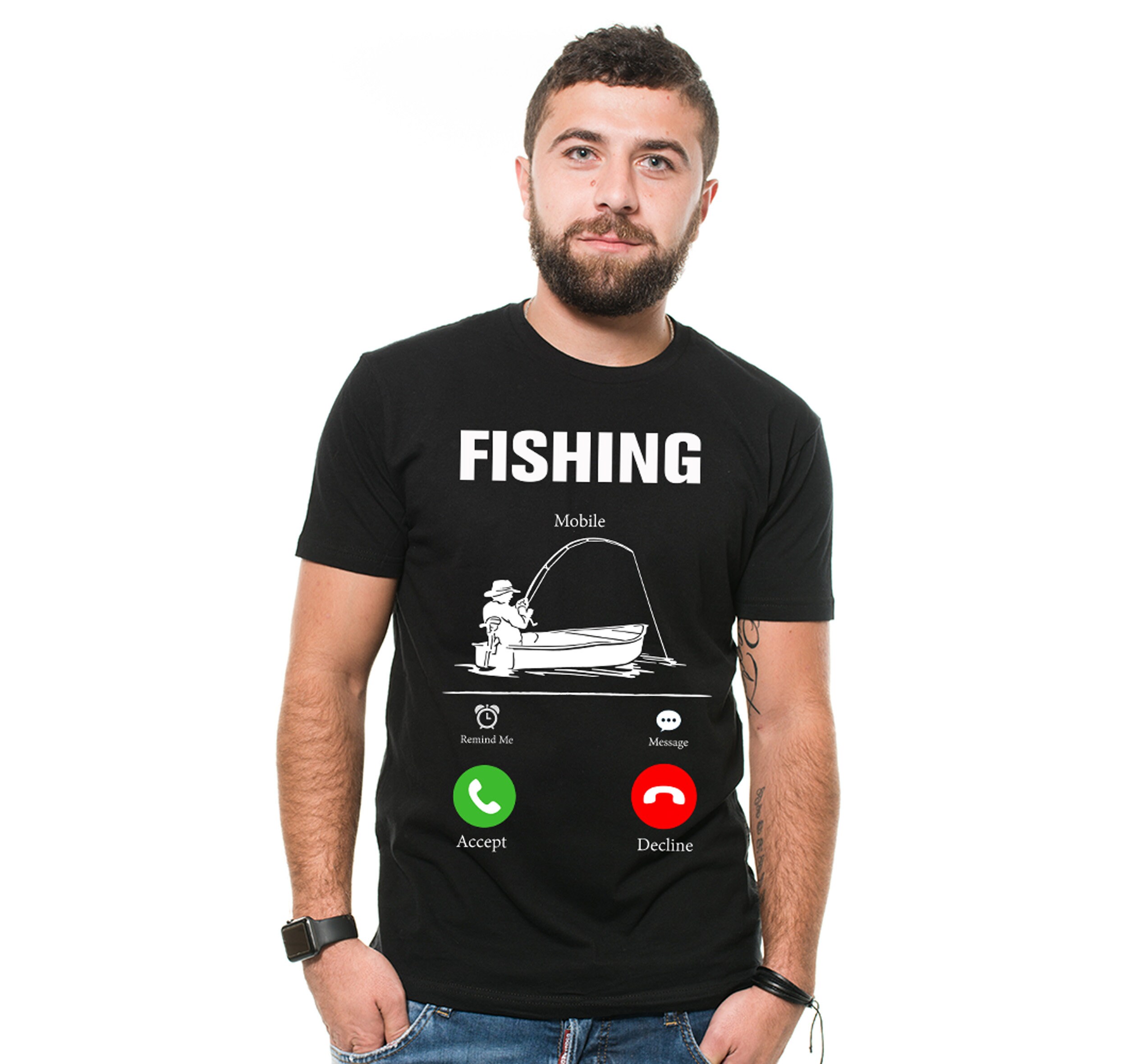 Fishing Calling T-shirt: Fisherman Dad Gift - Etsy