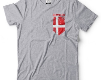 Danmarks flagga T-shirt: Dansk patriotisk gåva