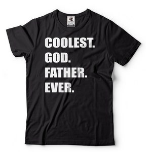 Mens Coolest God Father Ever Shirt Godfather Gifts Best Godfather T-Shirt Gift for Godfather T Shirt Funny Godfather Shirt Mens Tshirt