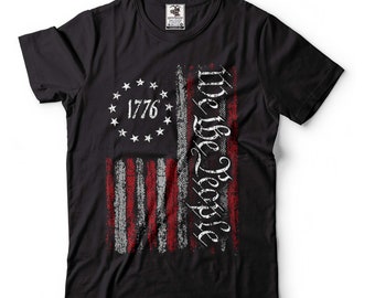 私たち人民 1776 シャツ：愛国的な米国憲法Tシャツ