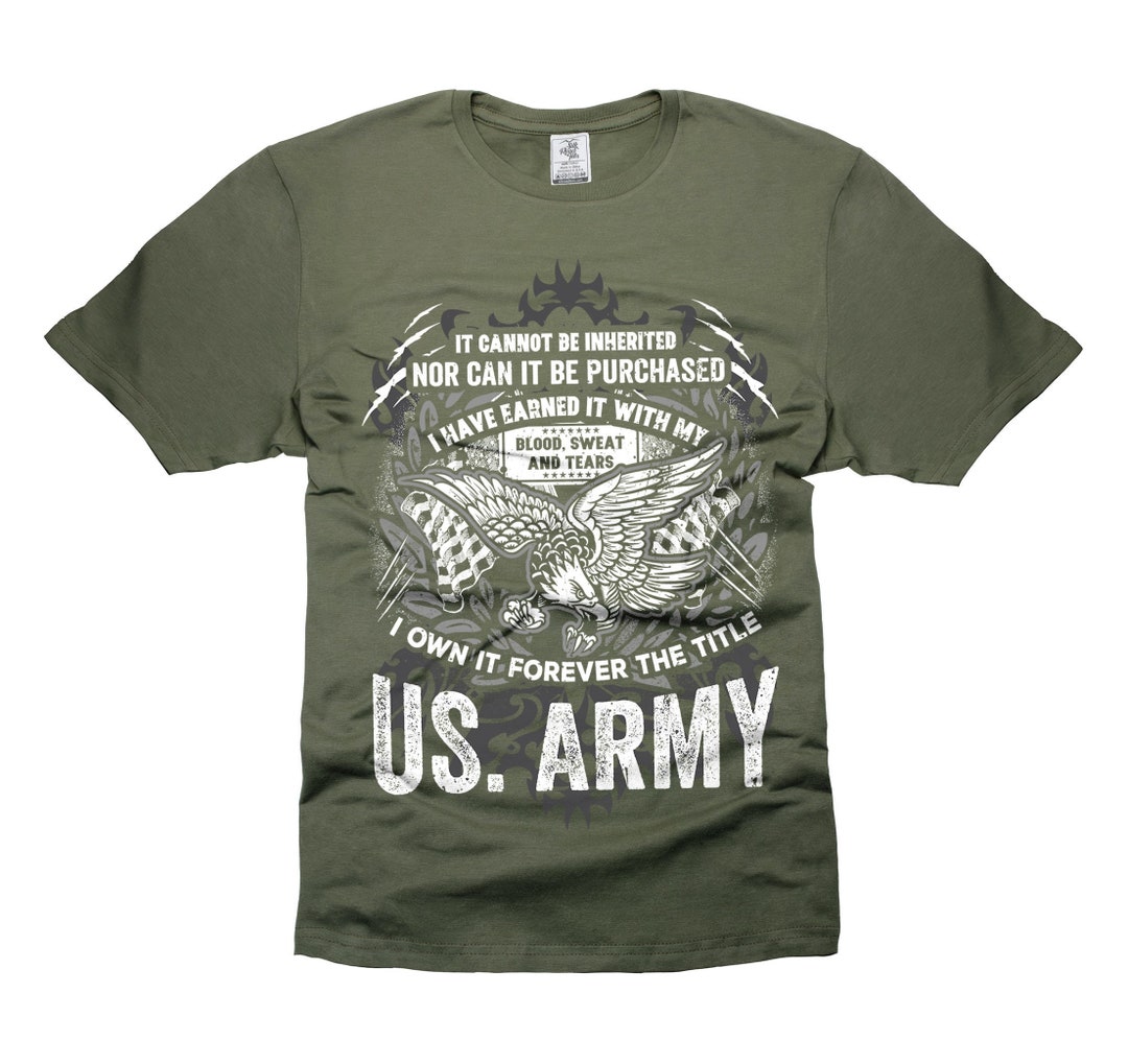Mens US Army Tshirt Soldier Shirts USA Patriotic Gifts Military Tee