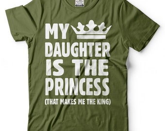 Meine Tochter ist die Prinzessin T-Shirt: Lustiges Vatertags-T-Shirt