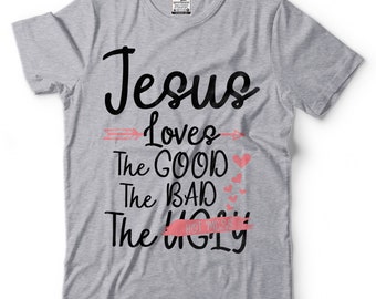 Jesus Loves All T-Shirt: Christian Faith Graphic Tee