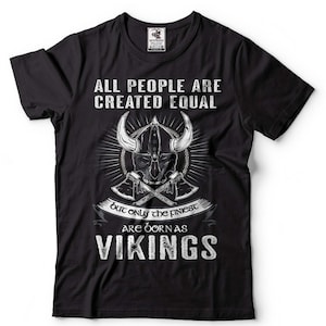 Funny Vikings T-Shirt Viking Patriotic Tee Viking Warrior Skull Helmet Tee Shirt Funny Viking Gift Ideas Vikings Lover Gift Tee For Him Her